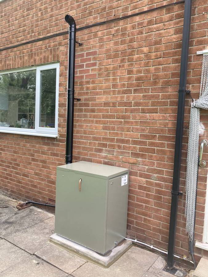 External Grant boiler cabinet